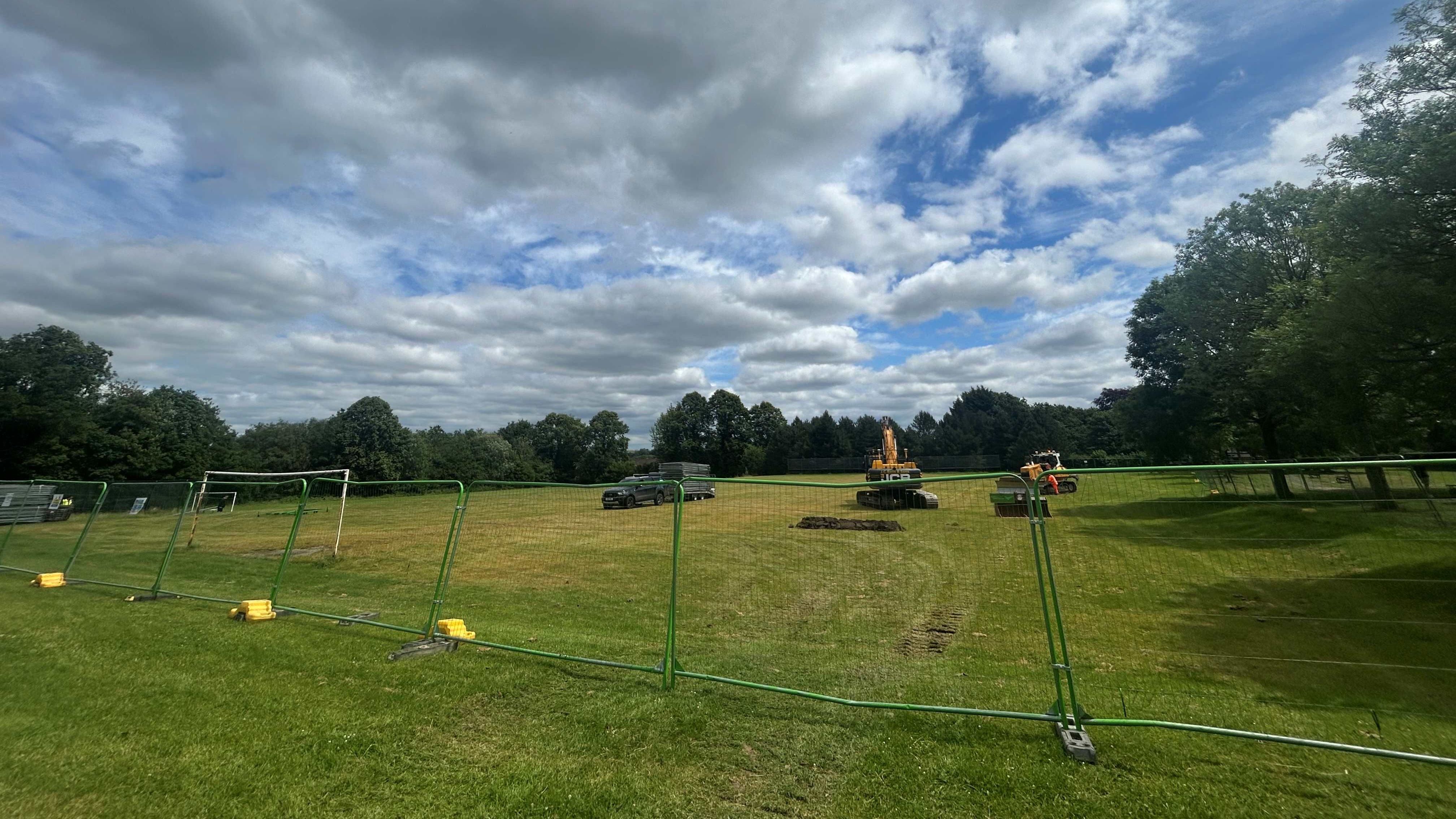 Construction work begins at Ashfield Park Construction work begins at Ashfield Park